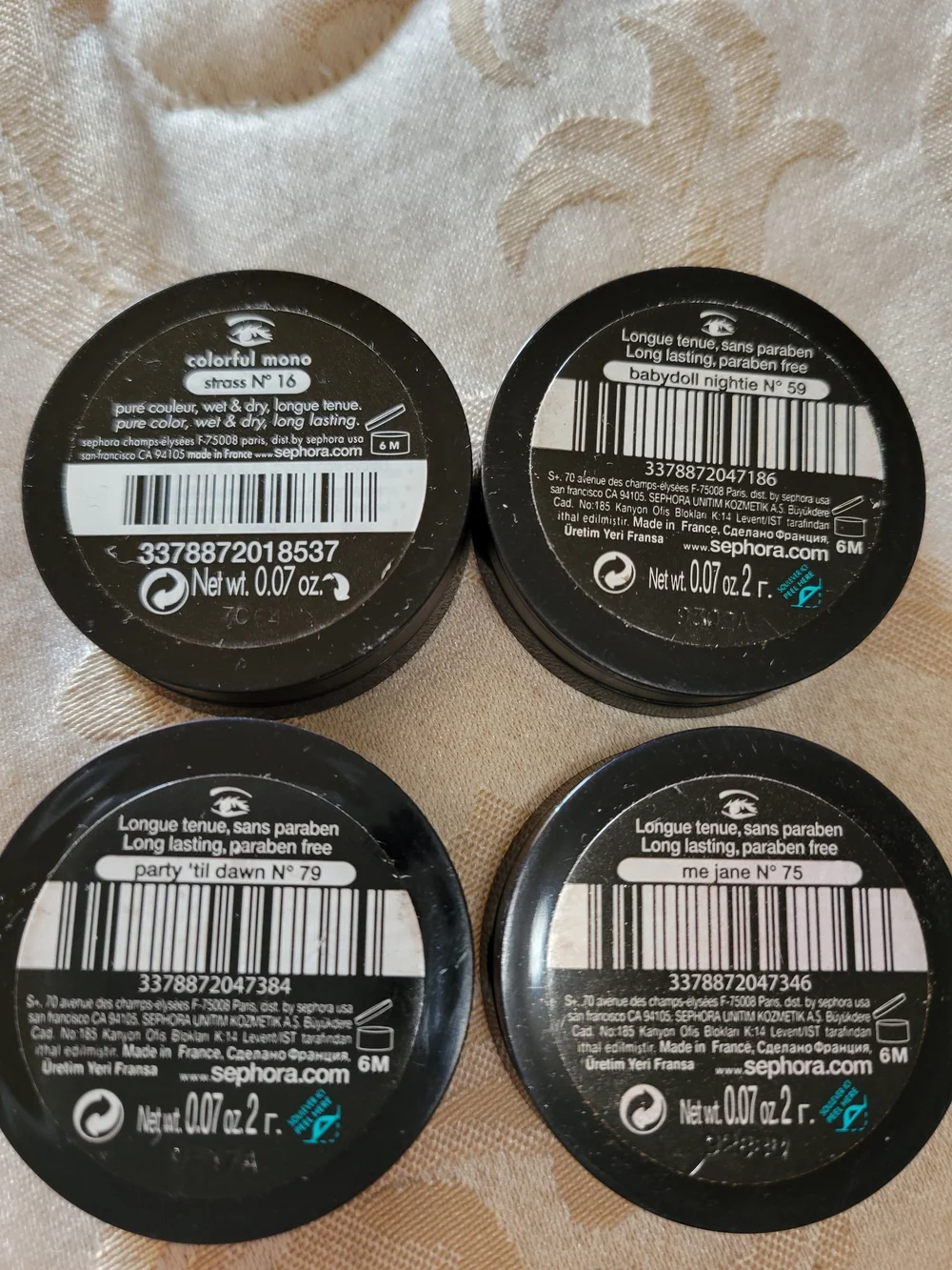Sephora Shimmer Eyeshadow Singles.